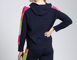 Hoodie with Colorful Side Stripe