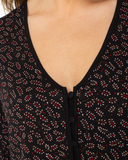 Long Sleeve Button Front Top