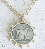 Matte Gold Horse Coin Jewelry