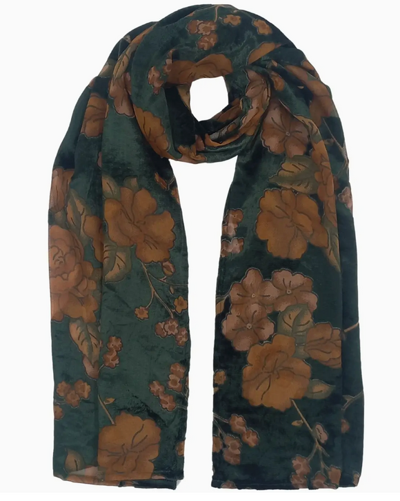 Velvet BurnOut Scarf