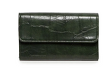 Faux Croc Mini Tri-fold Wallet