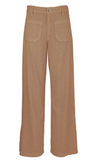 Meg High Rise Wide Leg Pant with Patch Pockets