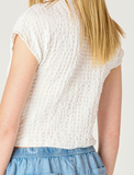 Textured Crop T-Shirt