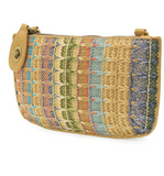 Straw Mini Wristlet Crossbody Clutch