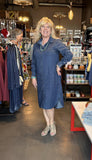 Denim Cafe Midi Dress