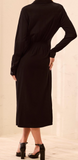 Long Sleeve Wrap Dress