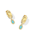 Mini Ellie Wide Huggie Earrings