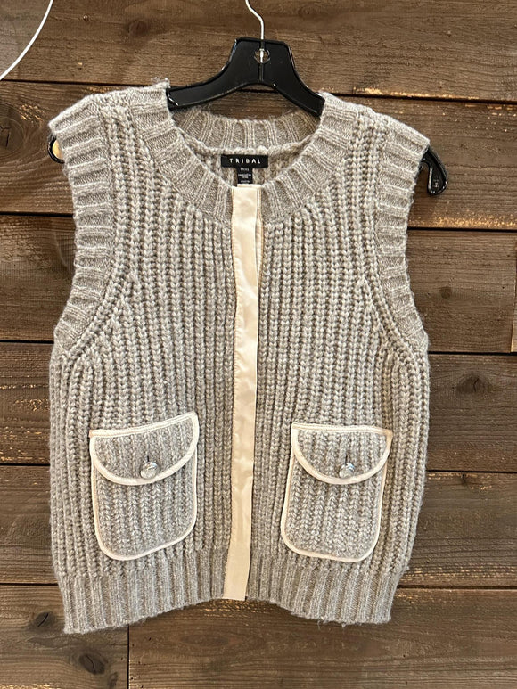 Sleeveless Vest with Pockets