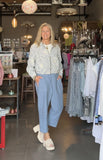Raw Edge Crop Pant