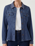 Fit and Flare Trucker Jacket