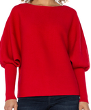 Boat Neck Dolman Sweater