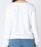 Crew Neck Top with Pocket