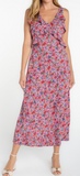 Sleeveless Ruffle Front Woven Maxi Dress