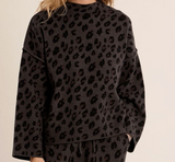 Mock Neck Relaxed Sleeve Sweater