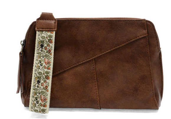 Gigi Crossbody Purse with Woven Wrist Strap