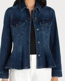 Fit and Flare Trucker Jacket