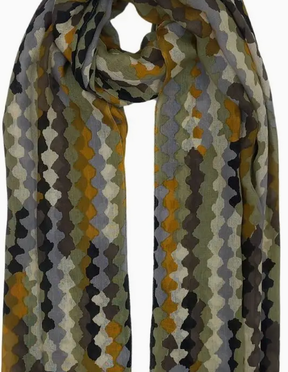 Geo Print Scarf