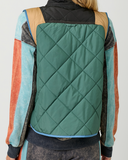 Color Block Quilted Vest