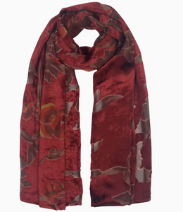 Velvet BurnOut Scarf