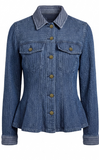 Fit and Flare Trucker Jacket