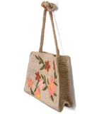 Daisies Zoe Jute Crossbody Purse
