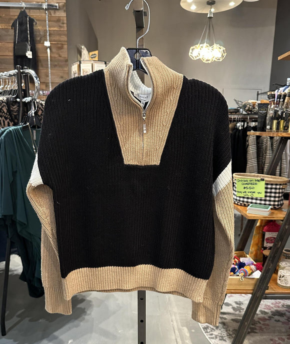 Quarter Zip Sweater