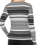 Boat Neck Striped Top
