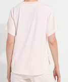 Jenika Crochet Neck Band Mix Media Top