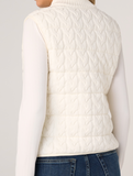 Sleeveless Reversible Zip Front Quilted Sweater Vest
