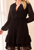 Long sleeve Dress with Front Detail