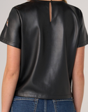 Short Sleeve Crew Neck Tee with Embellishment