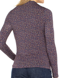 Mock Neck Top with Shirring