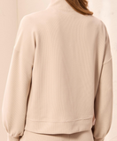 L/S Zip Neck Cardigan with Pocket