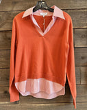 Two-fer V-Neck Sweater