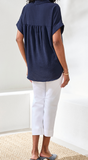 S/S Button Front Top