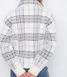 Eyelash Yarn Jacquard Short Jacket