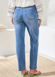 Sophia Curvy Hugging Straight Ankle Jeans