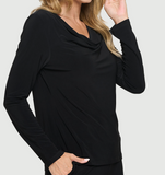 Long Sleeve Cowl Neck Top