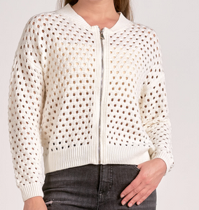 Crochet Zip Up Cardigan