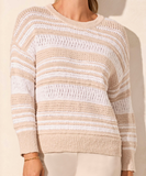 3/4 Sleeve Scoop Neck Sweater