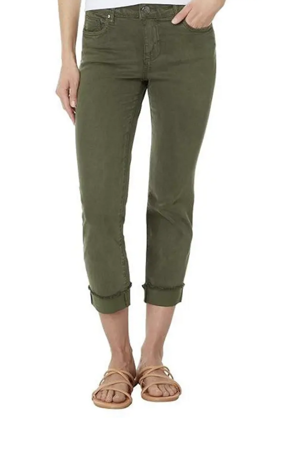 Amy Crop Straight Leg Roll Up