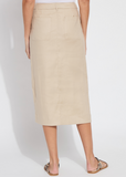 Nixie Linen Long Pencil Skirt