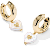Sasha Heart Huggie Earrings