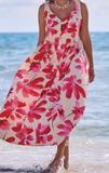 Sleeveless Floral Print Dress