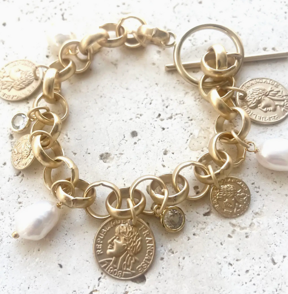 Charm Coin Bracelet