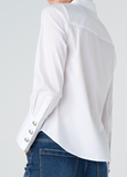 Long Sleeve Button Front Woven Shirt