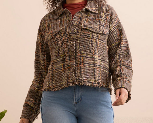Lined Drop Shoulder Jacket