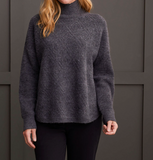 Textured Mock Neck Sweater