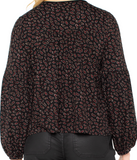 Long Sleeve Button Front Top