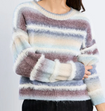 Tie & Dye Sweater with Fringe